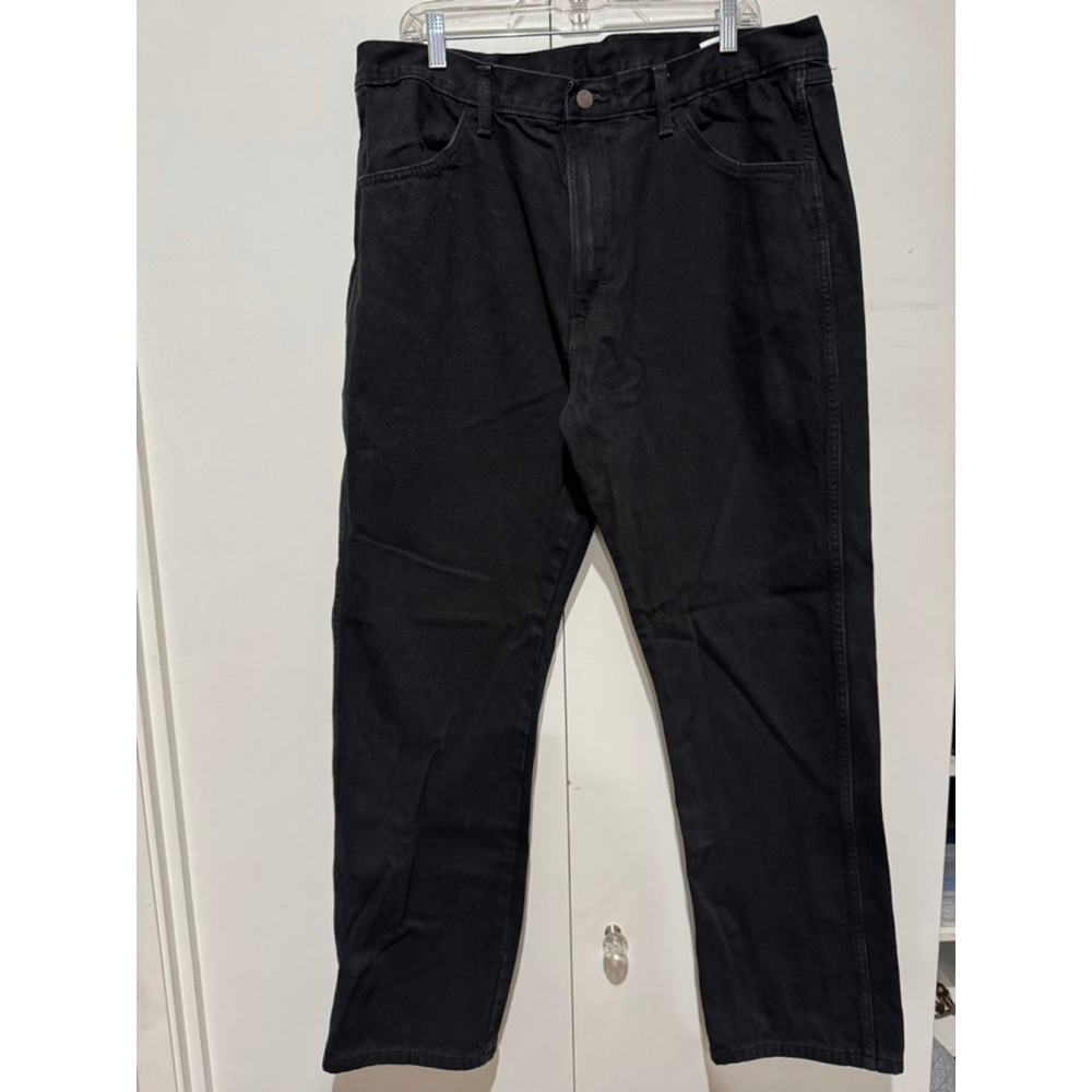 Men's Rustler Black straight leg Jeans Waist 38x32” inseam